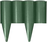 SolaDirect Green Lawn Edging Palisade 2.5m Ground Stakes PP Fence Border view 1