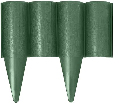 SolaDirect Green Lawn Edging Palisade 2.5m Ground Stakes PP Fence Border