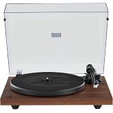 Crosley C6B-WA Record Player, Walnut | 2-Speed Turntable, ATN3600L Audio-Technica Cartridge, Full-Size Steel Platter, Aluminum Tonearm, Adjustable Counterweight