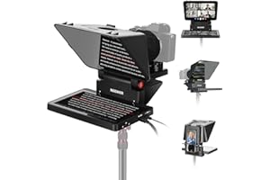 NEEWER 2 in 1 Teleprompter 11 Inch with Monitor for Windows MacOS, Supports Screen Mirroring, Portable Prompter for Camera Mobile Phone Webcam for YouTube Twitch Live Streaming Conference, X11+TM8