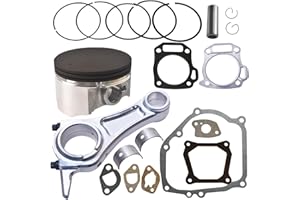 AKSGKGQ Billet Rod（3.328） Kit 70mm Ceramic Coated Flat Top Piston .550 for the Harbor Freight Predator 212cc Hemi and Non-Hemi versions Engine.