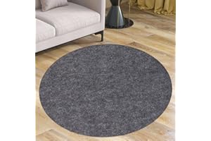 AEHISDHIE Waterproof Rug Pad Round 3-Foot Waterproof Non-Slip Rug Pad Non-Slip Rug Pads for All Floors and Finishes, Felt Pad for Hardwood Floors, Keeps Carpets in Place Soft and Safe (3TF)