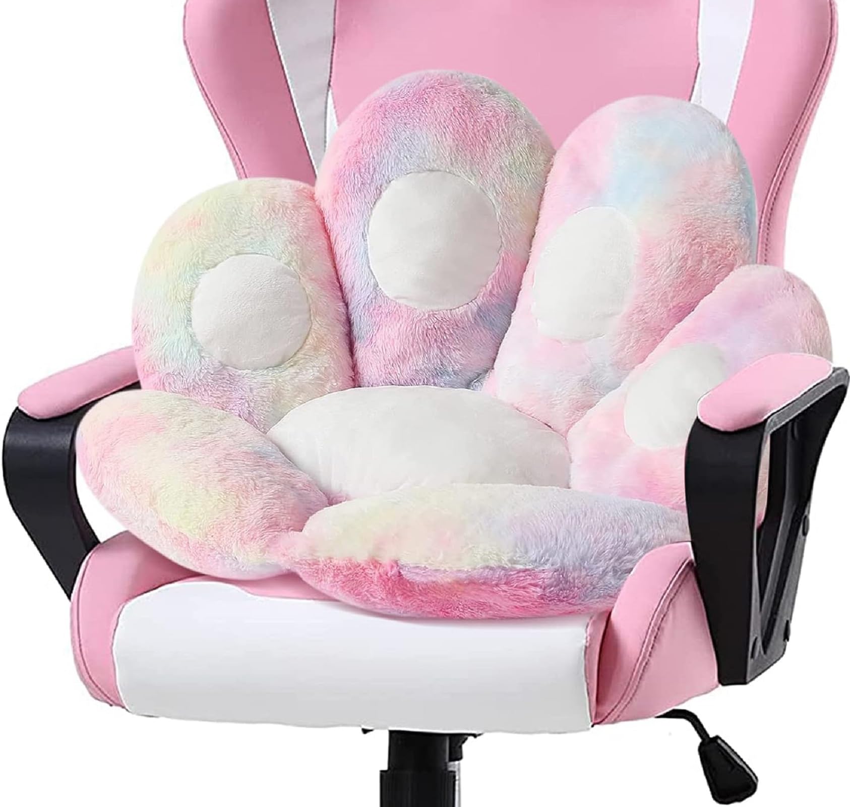 LANPEW Cushion,Cat Paw Cute Chair Seat Lazy Sofa Cushion Outdoor Decoration Warm Floor Skin Friendly Warm Mat (color,60x60cm)