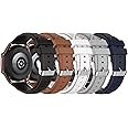 E ECSEM 5PACK Bands Compatible with Tinwoo T20W/Fitpolo GTX12/ENOMIR GTX12/SWGOTA S61/Csasan T70/Kuizil T70 Smartwatch, 22MM Soft Silicone Sports Bands Replacement Watch Straps Wristbands Accessories