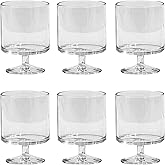 TarHong Stacking Wine Goblet, Premium Plastic, Shatterproof, Indoor/Outdoor 9.4 Ounces, Set of 6, Clear