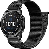 IMIVIO 22mm Quickfit Bands Compatible with Garmin Instinct 2 Watch Band, Nylon Sport Replacement Band for Fenix 8/Tactix 8 AMOLED 47mm/Fenix E/7 Pro/7/6/6 Pro/5/Forerunner 965/955/945/935