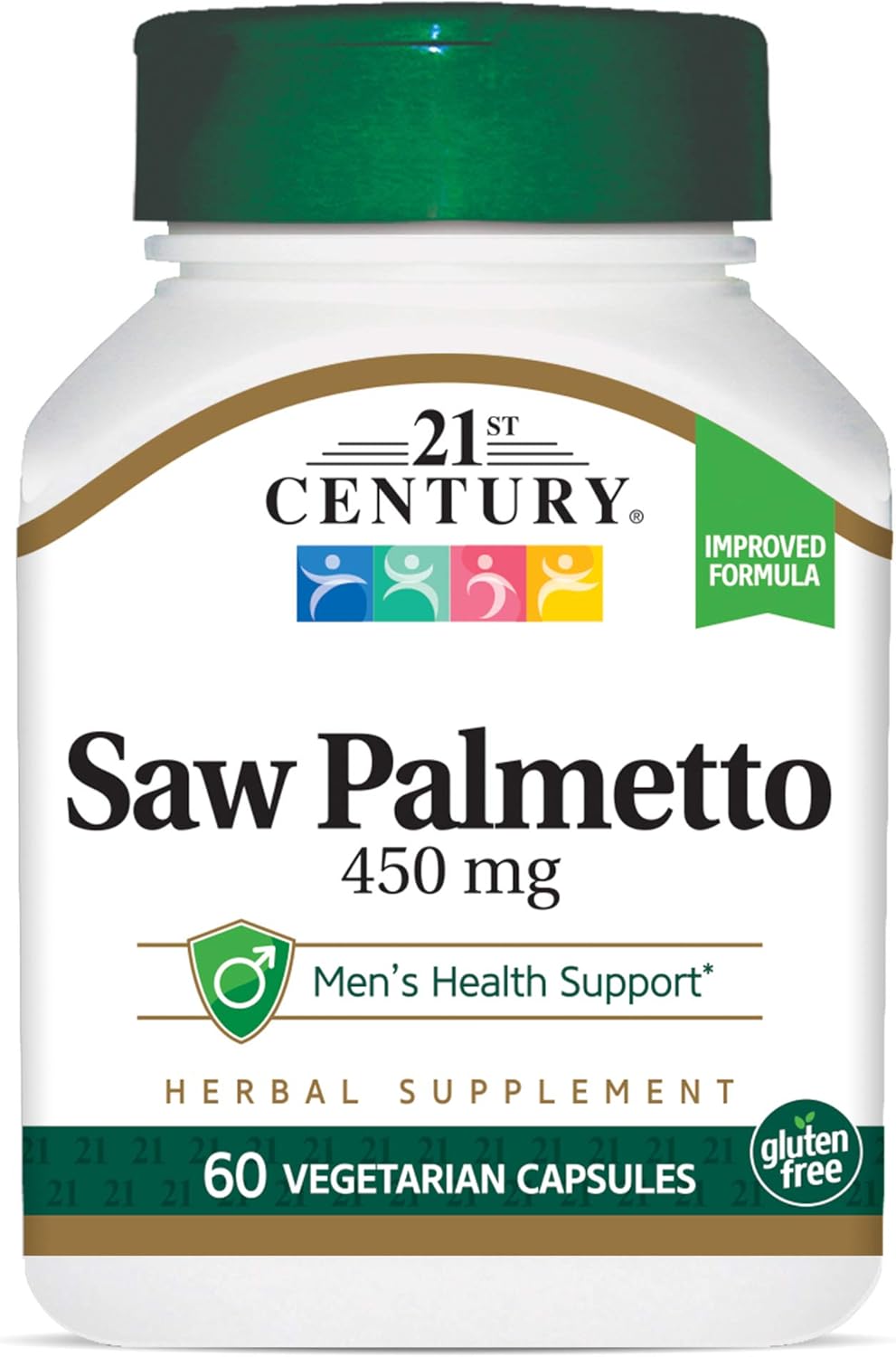 21st Century Saw Palmetto 450mg Veg Capsules, 60 Count: Health & Personal Care