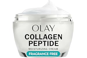 Olay Collagen Peptide Face Moisturizer, Firming Cream for Women, Fragrance-Free, Non-Greasy - Hydrating, Anti-Aging, Anti-Wrinkle, Smooth Fine Lines, Plumping Skin Care - Niacinamide, 1.7 Oz