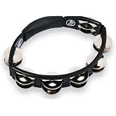 LP150 Cyclops, Steel Jingles, Black, Hand Held Tambourine