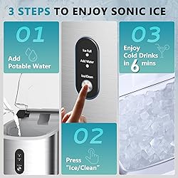 EUHOMY Nugget Ice Maker Countertop with