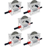 5 Sets of Technical Parts Complete Gearbox Assembly Trans-Clear Wormbox Gear Motor Reducer Block Mindstorms Robotics ev3 NXT 