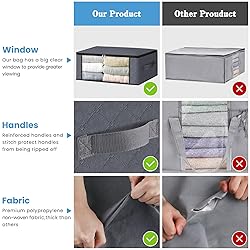 HomeHacks Storage 4-Pack Clothes Organizer Storage