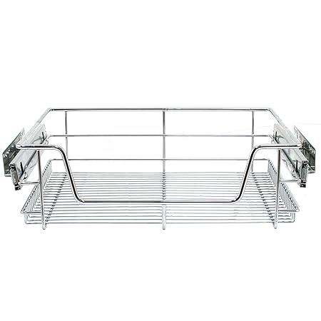 KuKoo - Küchenschublade Schrankkörbe Schrankkorb Schrankauszug Korbauszug Küchenkorb Metallkorb Aufbewahrungskorb Schublade a