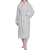 PAVILIA Women Plush Fleece Robe, Soft Textured Bathrobe, Lady Cozy Spa Long Robe