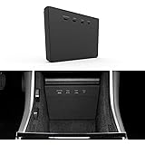 TAPTES Tesla Model 3 USB Hub 5 in 1 Ports, Tesla Model 3 Accessories, Dashcam & Sentry Mode Viewer USB Hub dongle USB (Not Fi