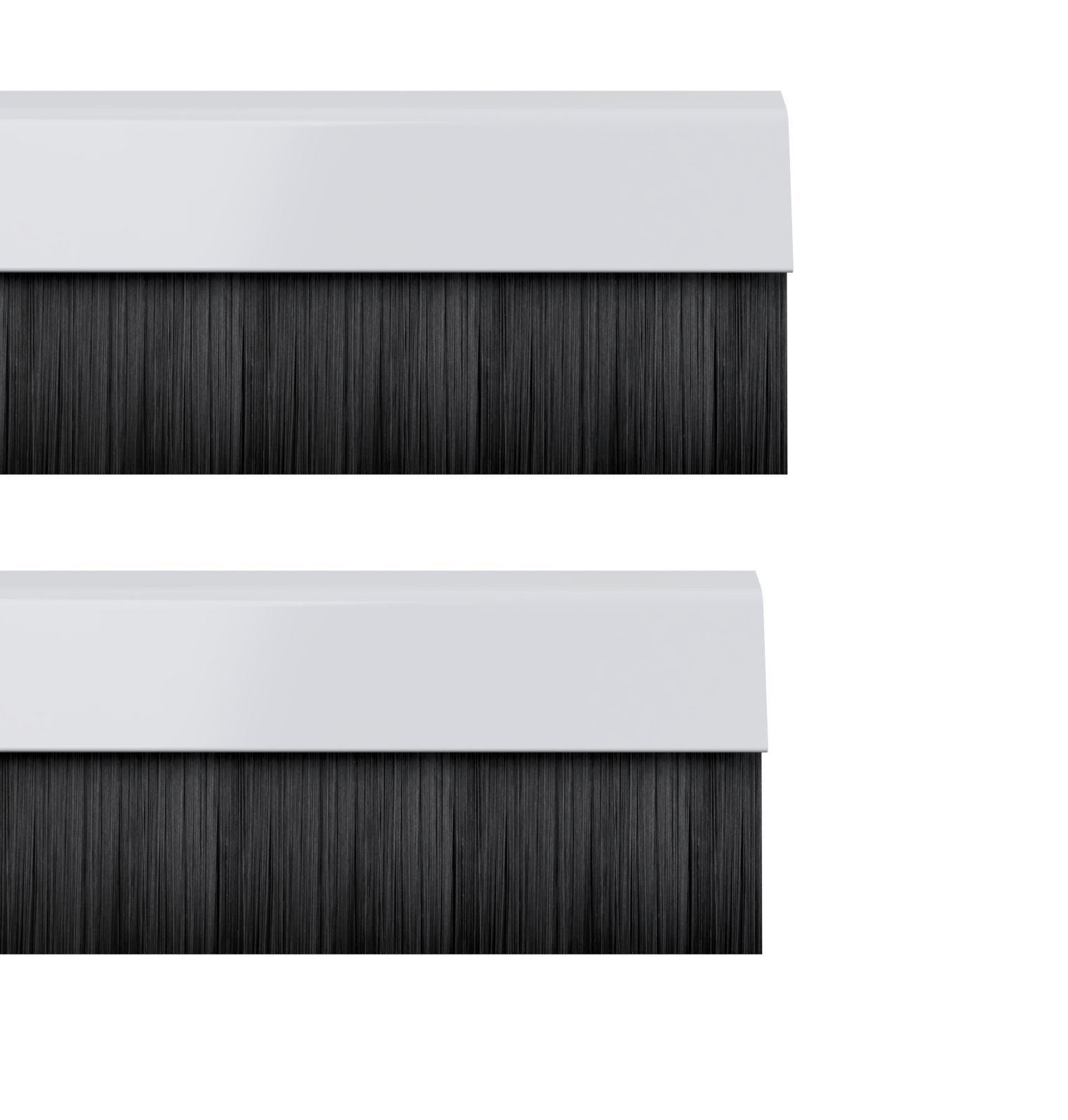 STORMGUARD 02AM0010914W BDS Cover Clip Bottom of The Door Brush Draught Seal, White, 914 mm, Set of 2 Piece