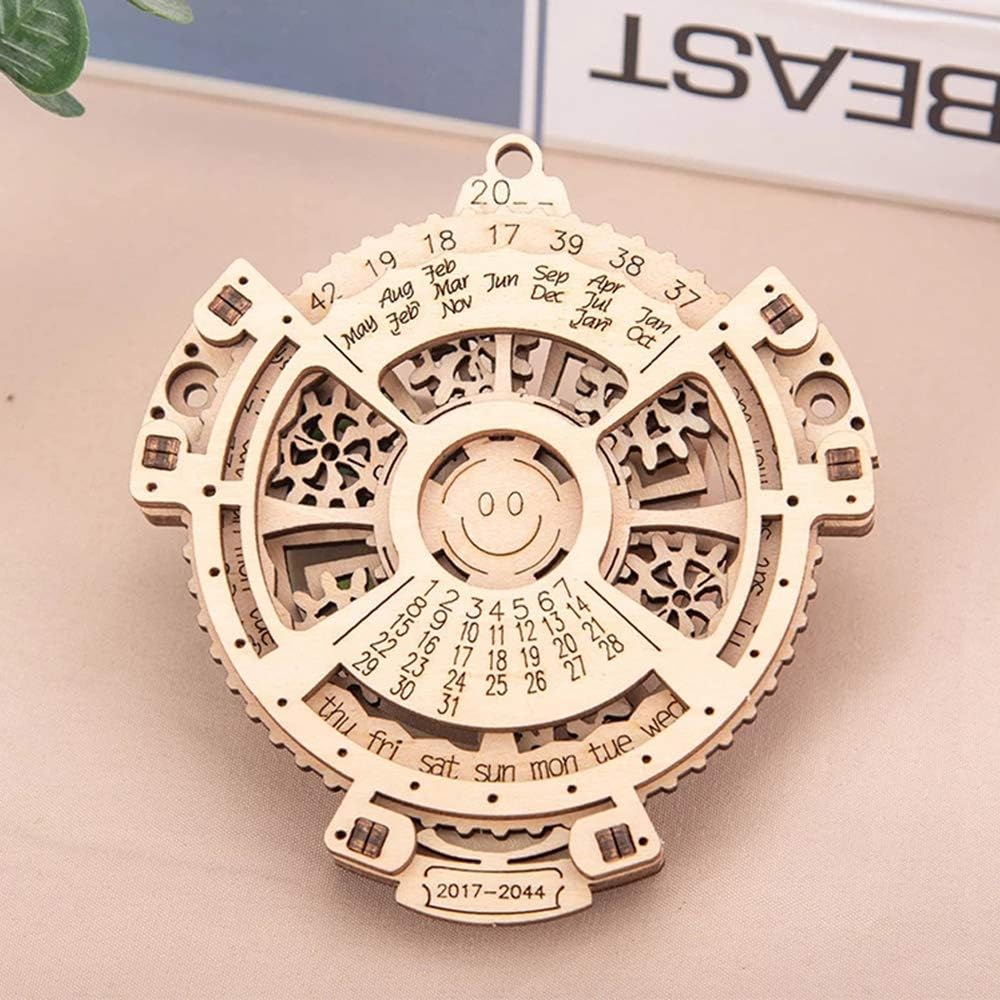 Puzzle, Calendar 2044 to 2017 Transmission Carving