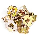 3/8"-16 T-Nuts (45 Pack), Yellow Zinc-Plated Steel