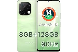 UMIDIGI Android 14 Unlocked Cell Phone,G9T(8+128GB) Moblie Phone,90Hz Eye-Care 6.75" Large Display 5000mAh Long-Lasting Batte