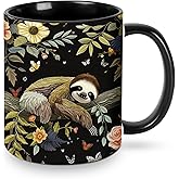 wiuurs Sloth Coffee Mug 11OZ Funny Ceramic Tea Cup Kitchen Decor Novelty Mugs for Home Office Travel