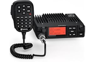Radioddity DB40-G GMRS Mobile Radio, 40W Long Range Repeater-Capable Two Way Radio with Dual Display, VOX, 169 Channels, UHF RX, for Off-Road, Vehicle Communication