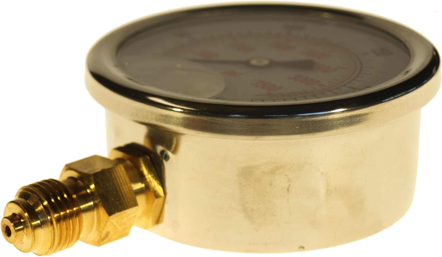 THERMIS Manometer 304G 1/4 aansluiting van onder (0 – 6 bar) 63 mm