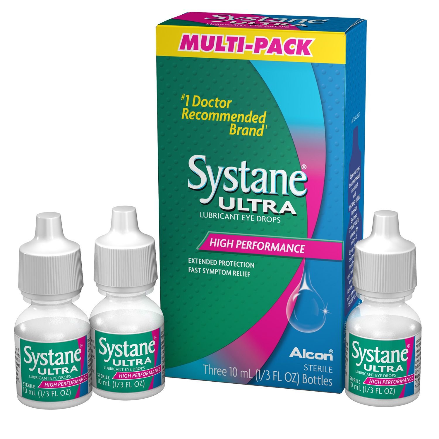 Systane Systane Ultra Lubricant Eye Drops, 0.66 oz (Pack of 3)