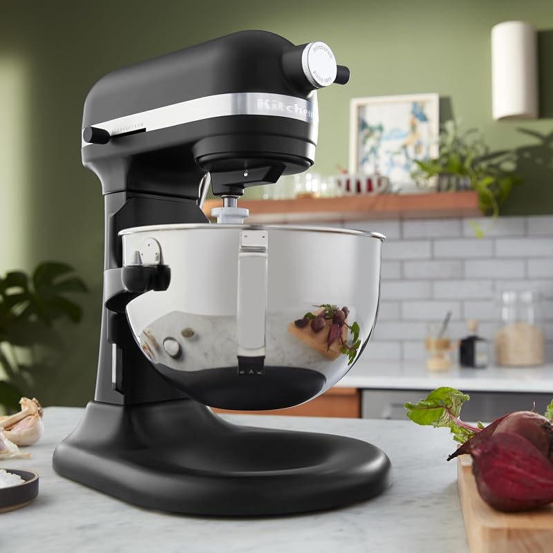 HEAVY DUTY - KÜCHENMASCHINE MIT SCHÜSSELHEBER 5,2 L - MATT SCHWARZ 5KSM55SXXEBM — Foto 3 von 8