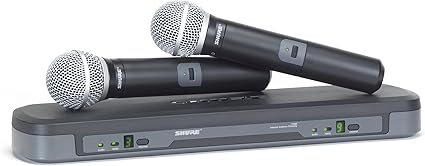 Amazon.com: Shure PG288/PG58 Dual Vocal Wireless System, H7: Musical
