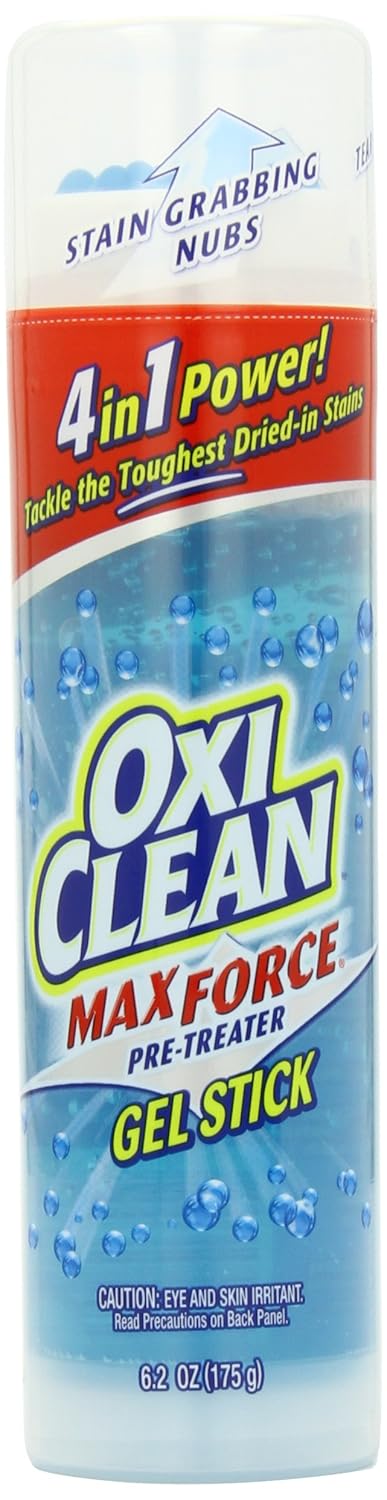 OxiClean Max Force Gel Stain Remover Stick, 6.2 Oz, Pack of 2 : Laundry Stain Removers : Grocery & Gourmet Food