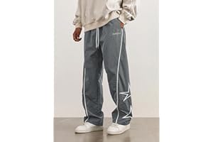 Men's Baggy Sweatpants Wide Leg Vintage Track Pants Y2K Casual Streetwear