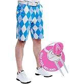 Royal &amp; Awesome Old Tom's Golf Shorts Men, Mens Golf Shorts, Funny Golf Shorts for Men - Golf Tool Included