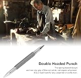 Yosoo Health Gear Spring Nail Punch Double Head Center Punch Tool Wood Hinges view 2
