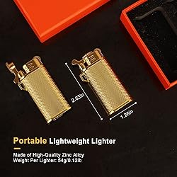 2 Pack Vintage Torch Lighter with Windproof Jet