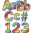Carson Dellosa 219-Piece 4" Rainbow Bulletin Board Letters for Classroom, Alphabet Letters, Numbers, Punctuation & Symbols, Cutout Letters for Bulletin Board, White Board, and Rainbow Classroom Decor