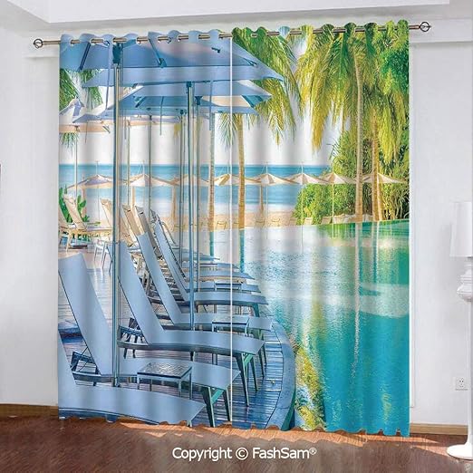 Amazon Com Thermal Blackout Window Curtain Luxury Hotel Pool Near