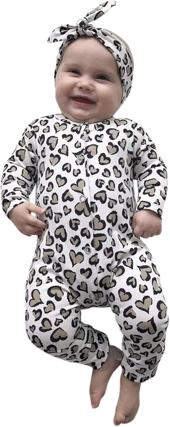 Amazon Co Jp Cousannory ベビー服 乳牛 ヒョウ柄 ロンパース ヘアバンド付き 子供服 赤ちゃん 長袖 前開き カバーオール 子供服 男の子 女の子 アニマル 動物 コスチューム ルームウェア お正月 記念撮影 クリスマス プレゼント 服 ファッション小物