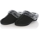 PowerStep Archwear Women's Orthotic Slippers, Arch Support Slippers, Plantar Fasciitis Relief, Neutral Arch, Shock Absorbing Sole, Lightweight, Orthotic House Shoes, Non Slip Tread (Light Brown & Black)