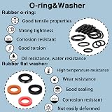 ZDBB 610 Pcs Water Hose Gasket and O Ring Kit NBR Sealing Set view 8