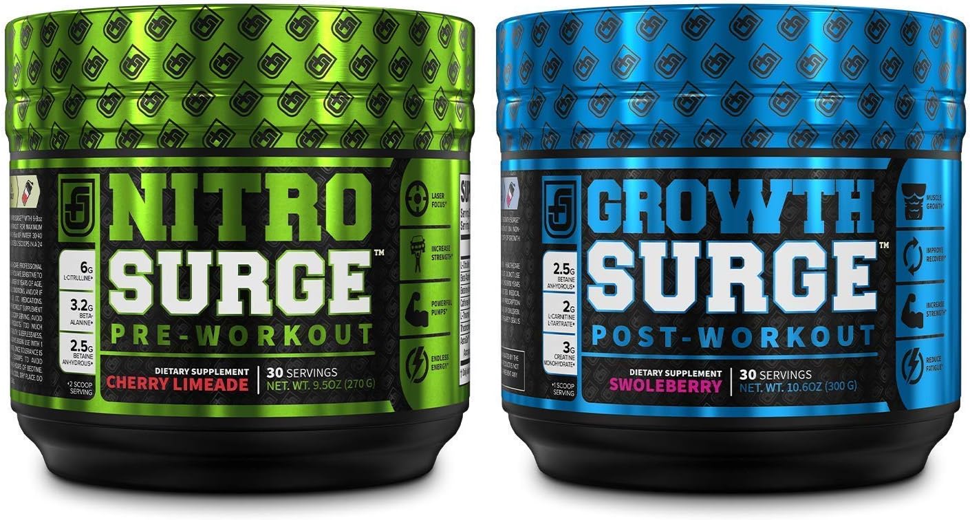 NITROSURGE Pre Workout Supplement, Growth