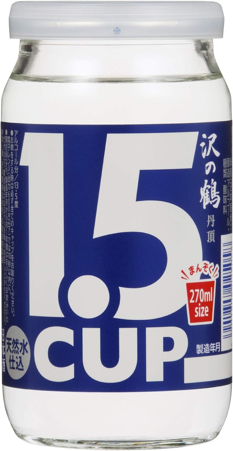 Amazon Co Jp 沢の鶴 丹頂 1 5カップ 日本酒 270mlx本 食品 飲料 お酒