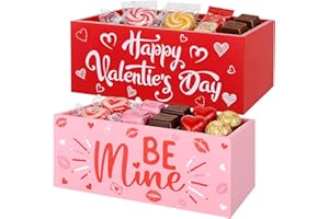 BOUTICOL 2 PCS Valentine's Day Candy Bowl Happy Valentine's Day Wooden Candies Dish Holder Be Mine Wood Candy Serving Dish Ta