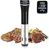 Sous Vide, Lonkion Sous Vide Cooker Machine, Temperature Control, 1100W IPX7 Immersion Circulator, Fast Heating, Home Kitchen Use, Easy to Store