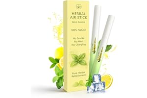 Smokeless Herbal Air Stick 2pack Non Electric Long-Lasting Flavored Air Refreshing Support Oral Fixation Menthol Essential Oi
