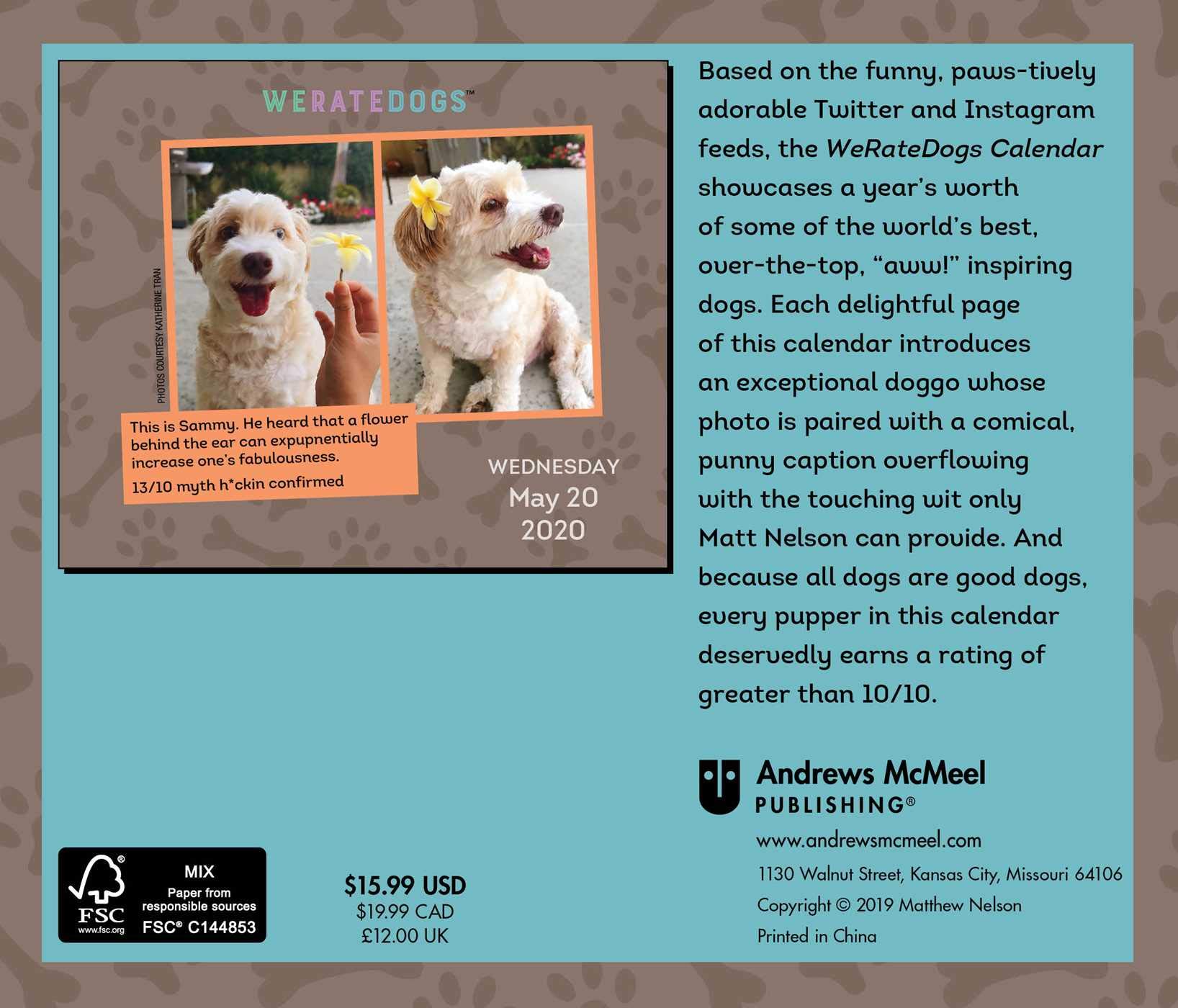 we rate dogs day to day calendar