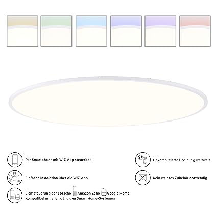 AEG Windy Deckenaufbau-Paneel 75cm Metall, Kunststoff 58 W, sand/weiß