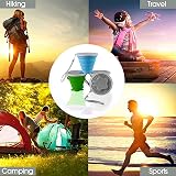 ddLUCK Silicone Foldable Cup 4 Pack 260ml BPA Free Collapsible Mugs view 6