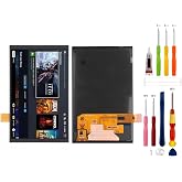 LCD Digital Display Replacement Compatible with Steam Deck OLED 2023 (Black Without Frame) LCD Display Touch Screen Digitizer Assembly with Repair Tools(Matte Version)