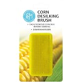 R&amp;M Corn De-Silking Brush 3" x 1.5" x 1.5"- Compact Yellow Plastic Corn Silk Remover &amp; Cleaning Tool for Corn on the Cob