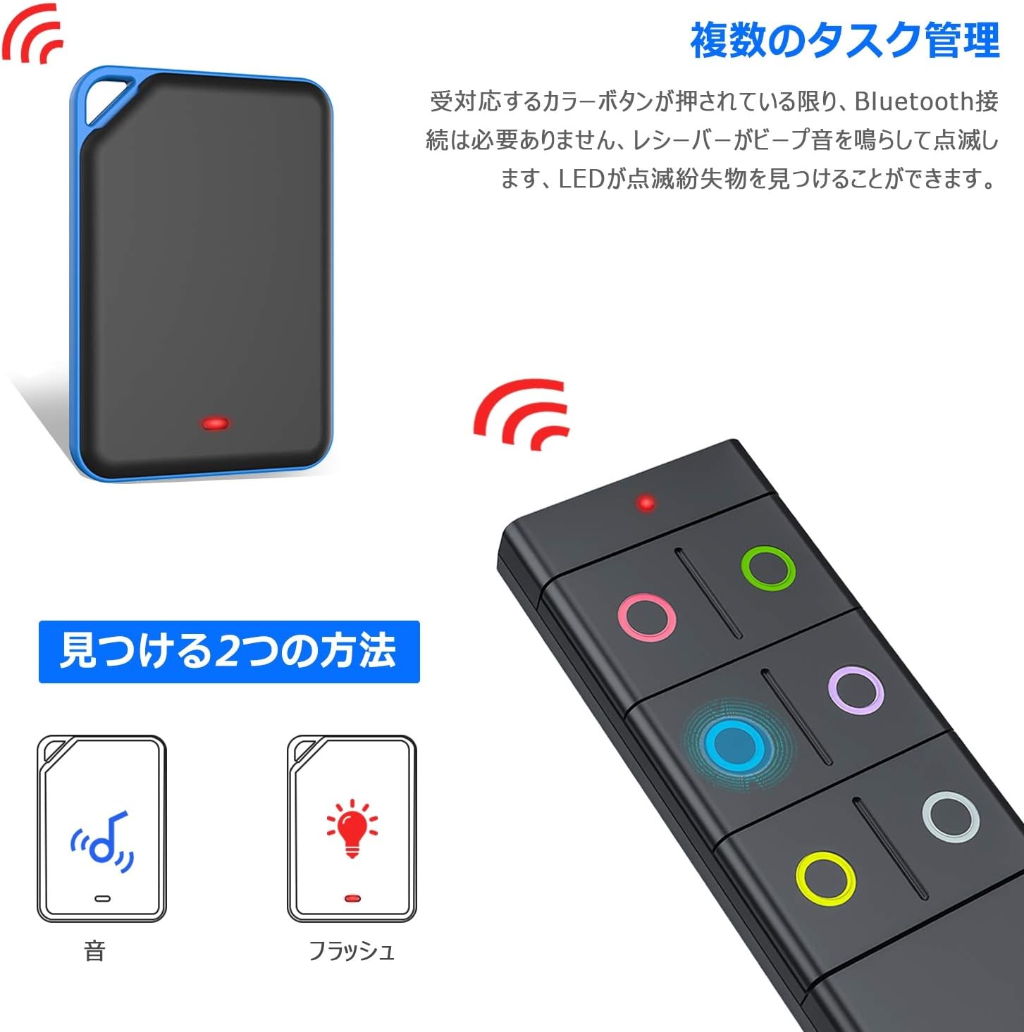 Amazon Co Jp キーファインダー Key Finder 探し物発見器 忘れ物探知機 落し物防止 探す アラーム の置き忘れ 鍵 紛失防止 音の出る 使用便利 6in1 小型 キーリング付き 旅行グッズ 高齢者 プレゼントに最適 13 8 X 10 8 X 4 4 Cm 6in1 家電 カメラ